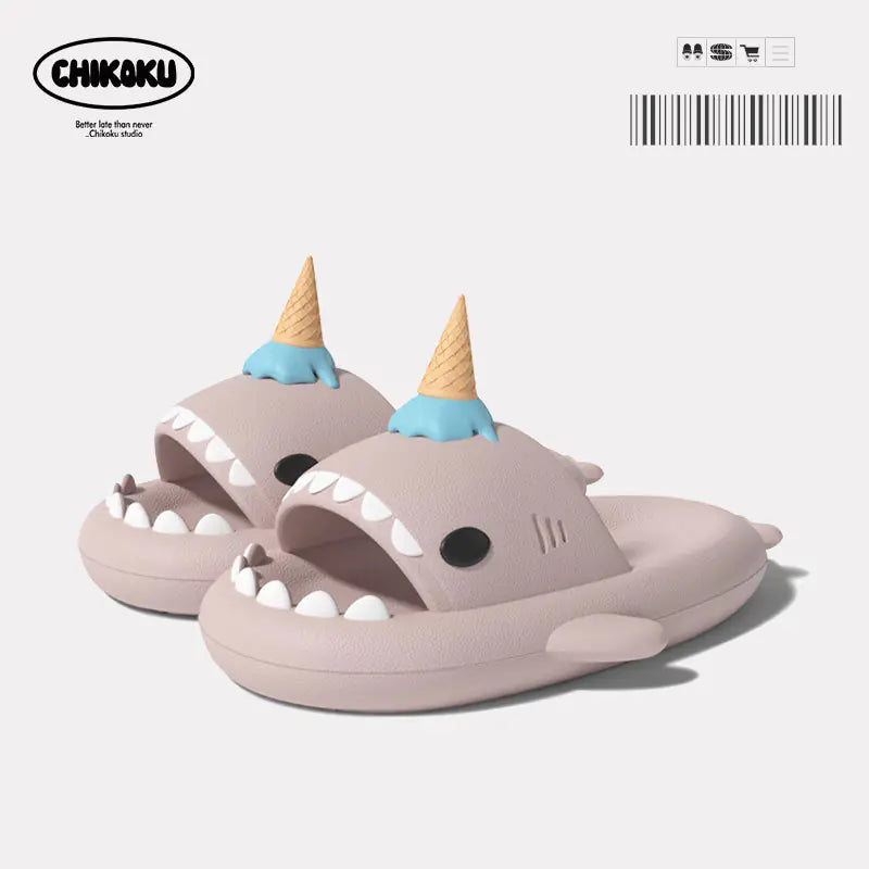 "Summer Unisex Shark Slippers - Stylish EVA Footwear"