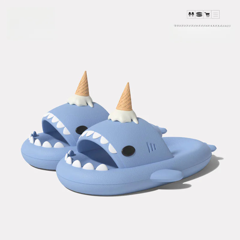 "Summer Unisex Shark Slippers - Stylish EVA Footwear"