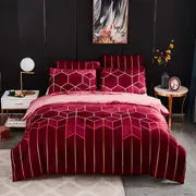 Stylish Retro Microfiber Bedding Set for Bedroom Upgrade