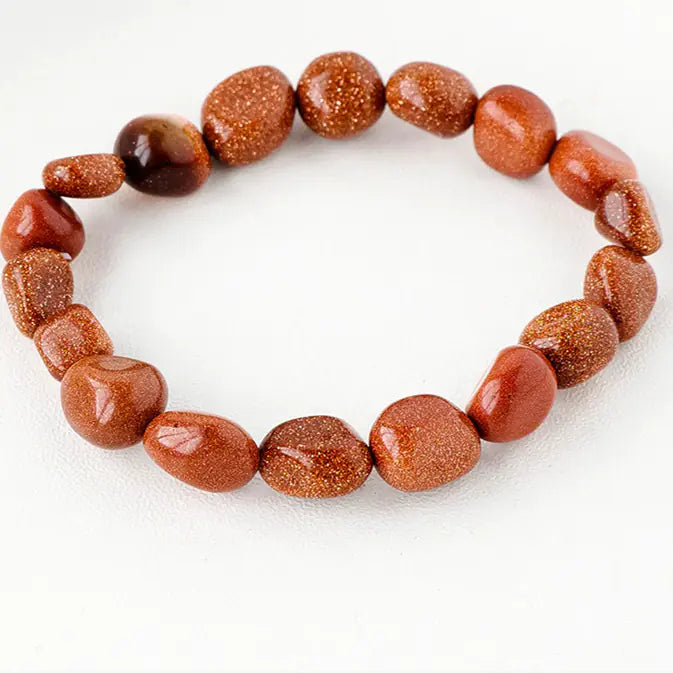 Natural Amethyst Rolling Stone Bracelet with Large Grains
