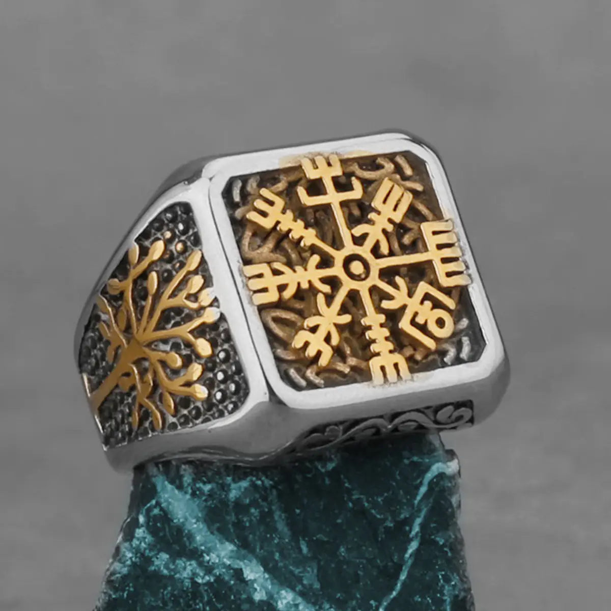 "Men's Titanium Tree of Life Band