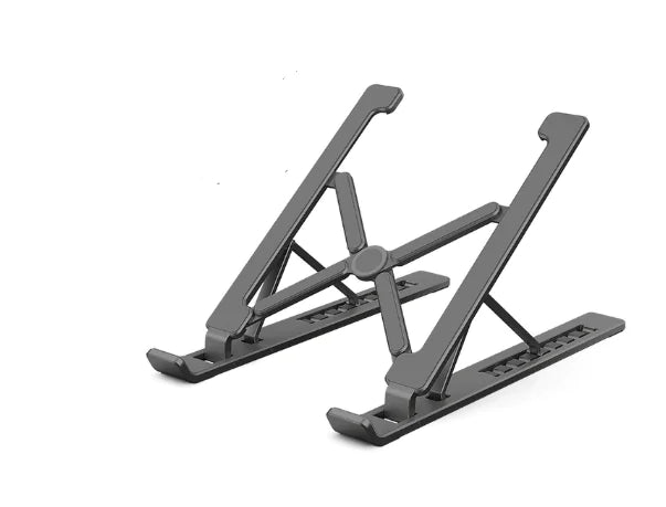 Laptop Stand with Adjustable Height and Aluminum Base