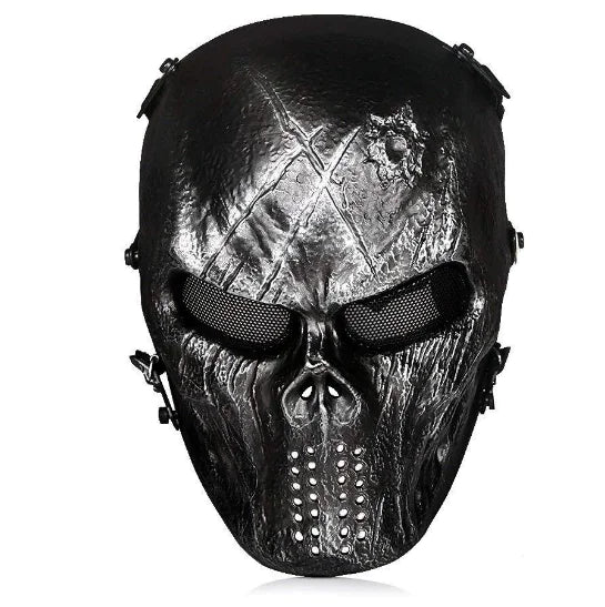 Outdoor Tactical Gear with Skull Protection Mask