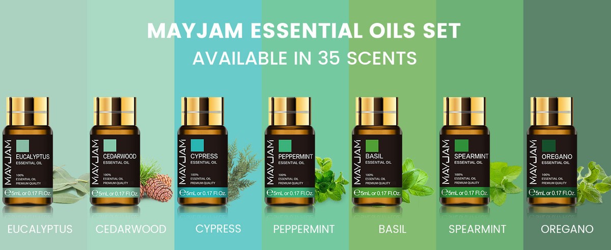 MAYJAM Essential Oil Set 35PCS Premium Essential Oils Kit