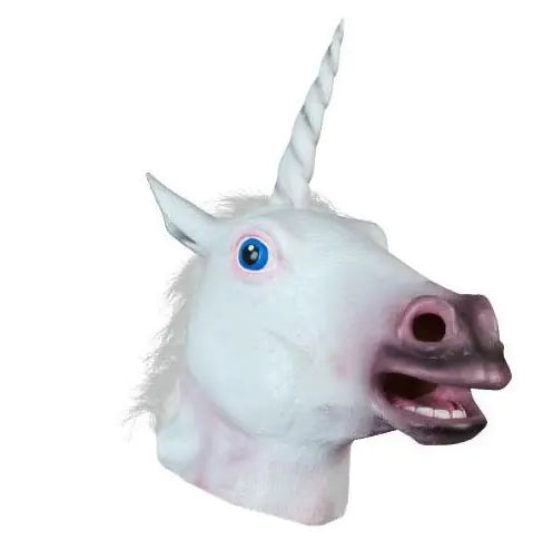 Latex Unicorn Party Headband and Horse Mask