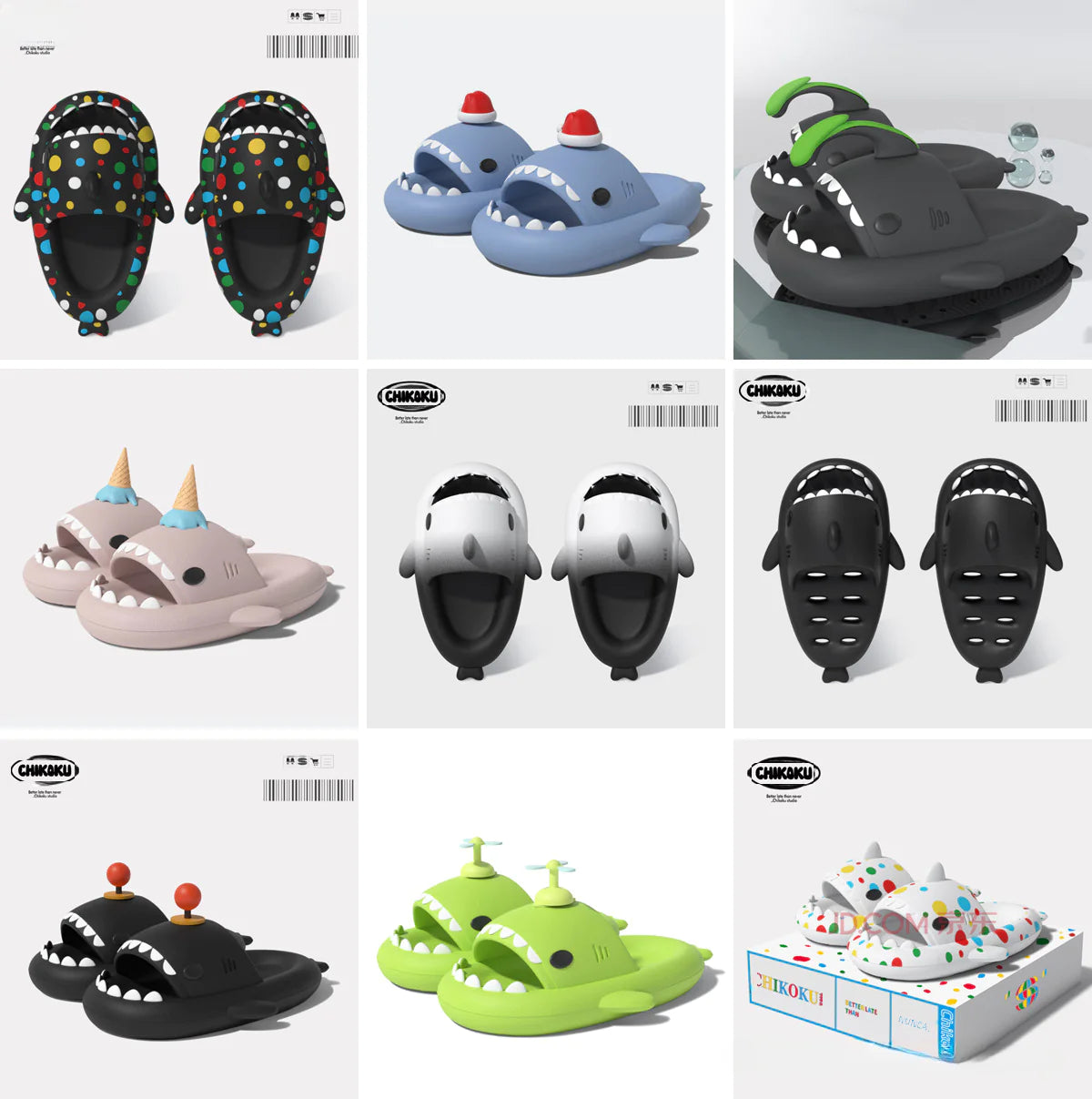 "Summer Unisex Shark Slippers - Stylish EVA Footwear"