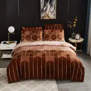 Stylish Retro Microfiber Bedding Set for Bedroom Upgrade