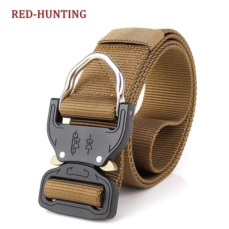 Tactical Nylon Belt for Hunting and Outdoor Training