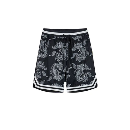 Full Printed Breathable Mesh Cashew Shorts