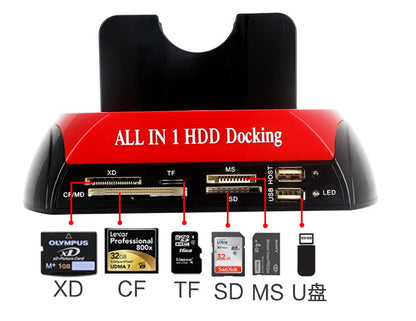 2.5/3.5 HDD Docking Station with Card Reader
