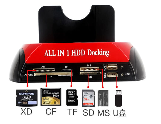 2.5/3.5 HDD Docking Station with Card Reader