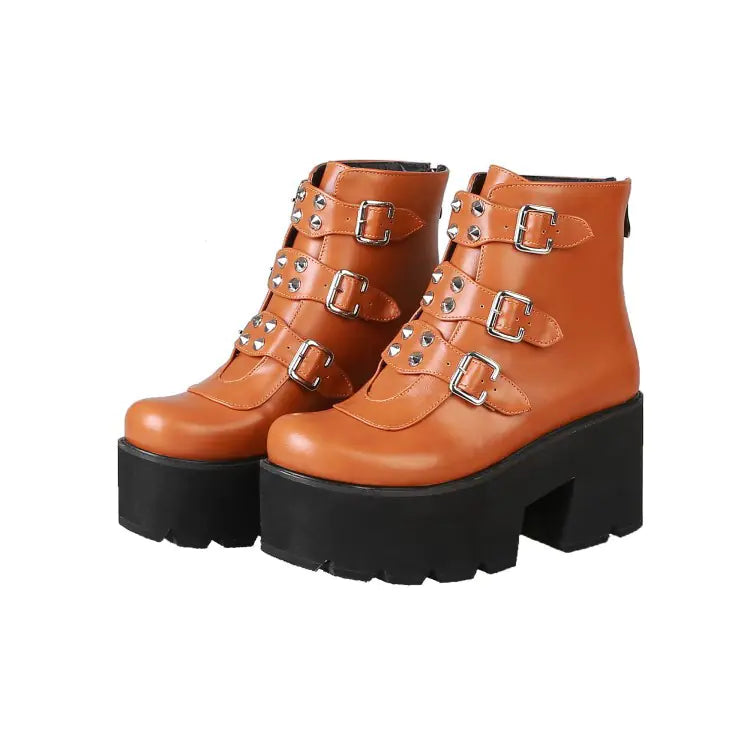 Chic and Edgy Plus Size Studded Boots