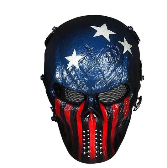 Outdoor Tactical Gear with Skull Protection Mask