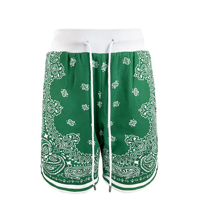 Cashew Flower Men's Casual Loose Basketball Shorts