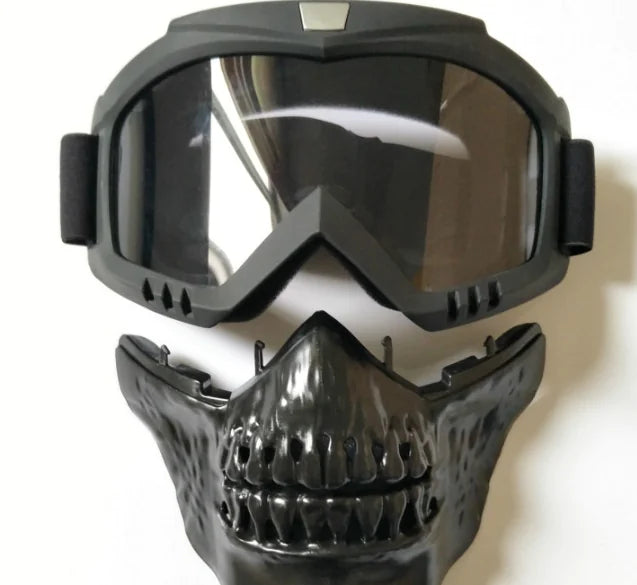 Demon Skull Mask for Motorcycle Outdoor Sports