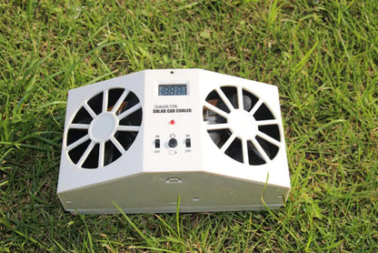 2W Solar-Powered Car Exhaust Fan for Cooling