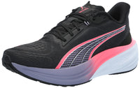 PUMA Womens Darter Pro Running Shoe Sneaker Black-Sunset Glow-Pale Plum 10