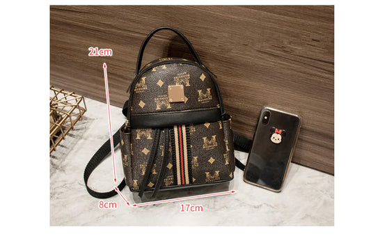 Fashionable Women's Digital Print Mini Backpack