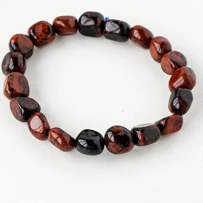 Natural Amethyst Rolling Stone Bracelet with Large Grains