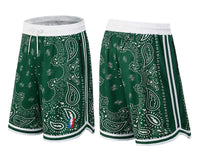 Cashew Flower Men's Casual Loose Basketball Shorts