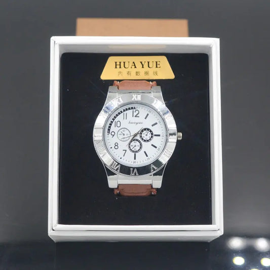 Creative Windproof Rechargeable Lighter Watch for Men