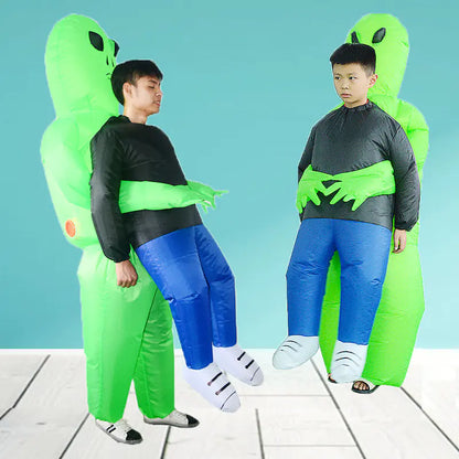 Halloween Costume Props: Inflatable Alien & Green Ghost