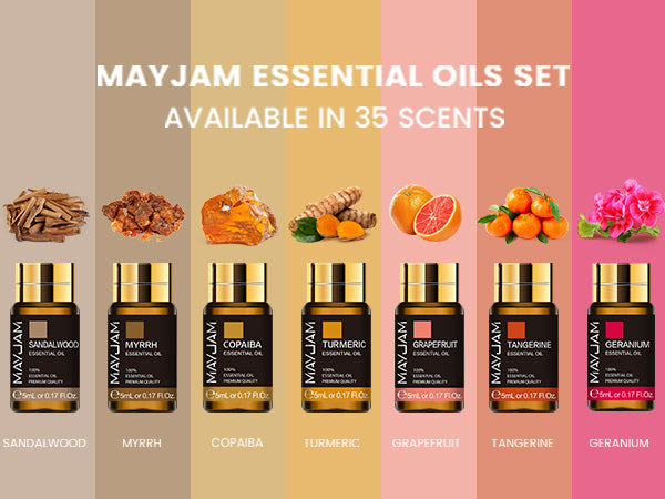 MAYJAM Essential Oil Set 35PCS Premium Essential Oils Kit