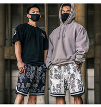 Full Printed Breathable Mesh Cashew Shorts