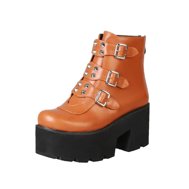 Chic and Edgy Plus Size Studded Boots