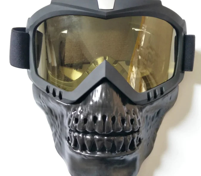 Demon Skull Mask for Motorcycle Outdoor Sports