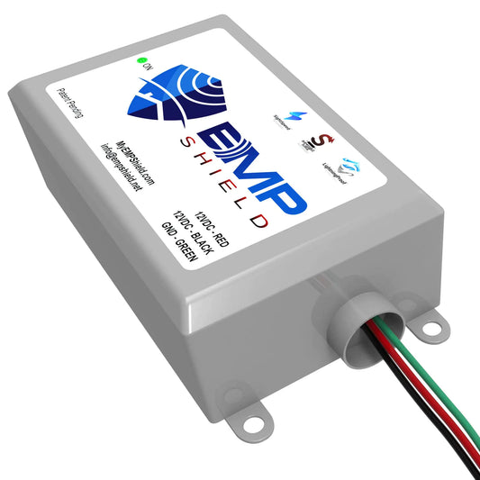 EMP Shield – Vehicle EMP Protection 12 Volt DC for Car and Truck (DC-12V-WV) Lightning Solar Flare and Surge Protection