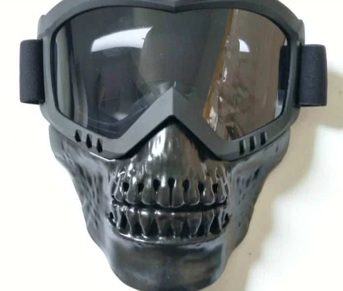 Demon Skull Mask for Motorcycle Outdoor Sports
