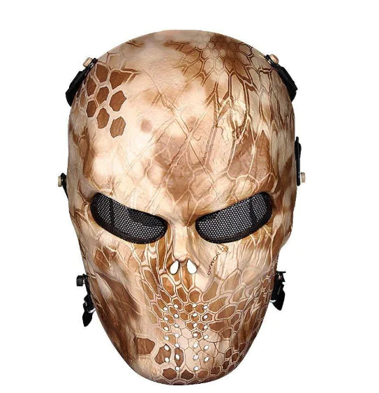 Outdoor Tactical Gear with Skull Protection Mask
