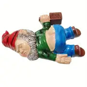 "Mischievous Drunken Gnome Statue"