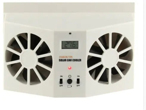 2W Solar-Powered Car Exhaust Fan for Cooling