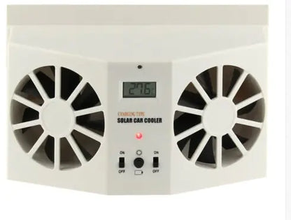 2W Solar-Powered Car Exhaust Fan for Cooling