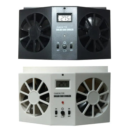 2W Solar-Powered Car Exhaust Fan for Cooling