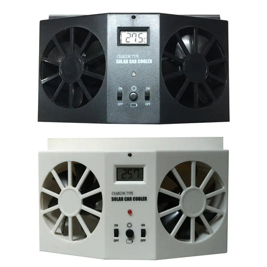 2W Solar-Powered Car Exhaust Fan for Cooling