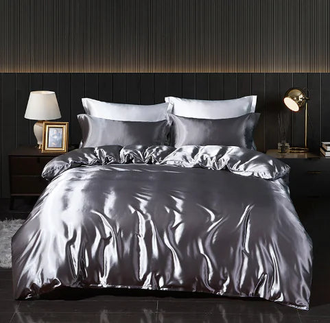 Cotton Four-piece Comforter Bed Hat In White
