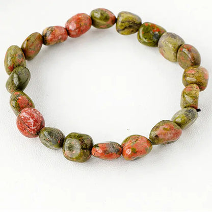 Natural Amethyst Rolling Stone Bracelet with Large Grains