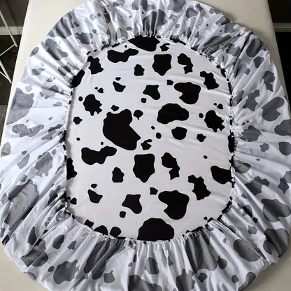 4pcs Cow Print Bedding Set for Bedroom and Guest Room