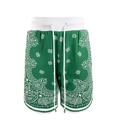 Cashew Flower Men's Casual Loose Basketball Shorts