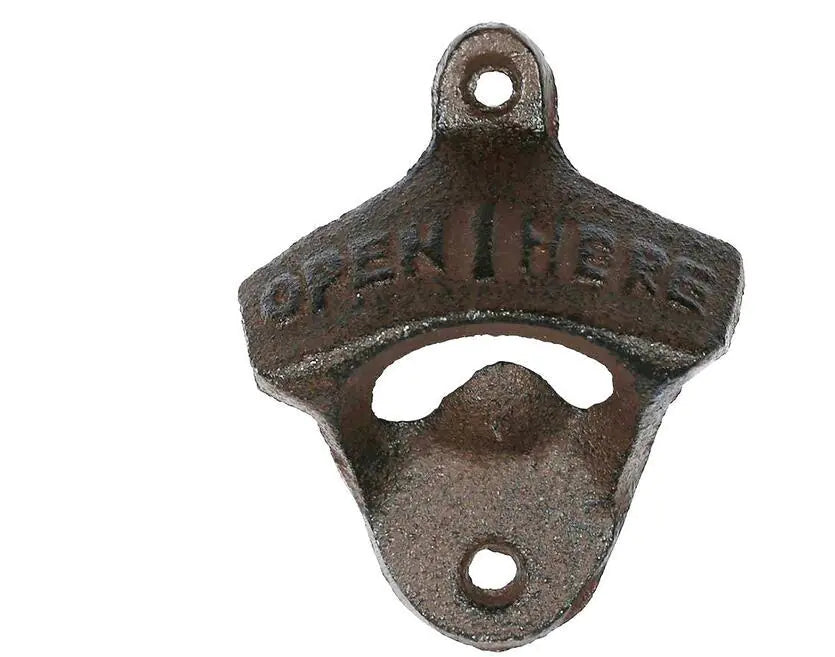 Vintage Wall-Mounted Cast Iron Bottle Opener