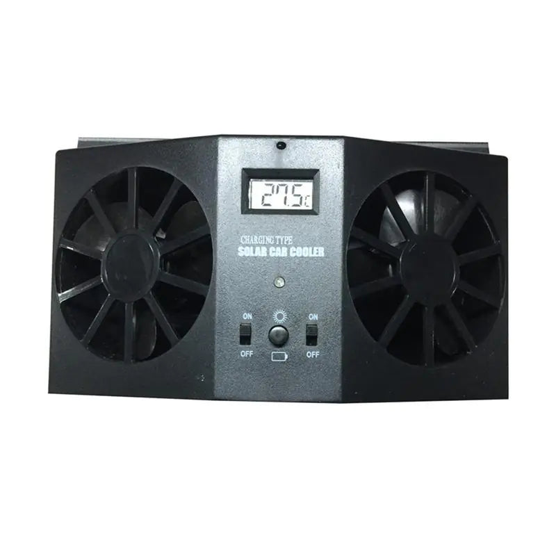 2W Solar-Powered Car Exhaust Fan for Cooling