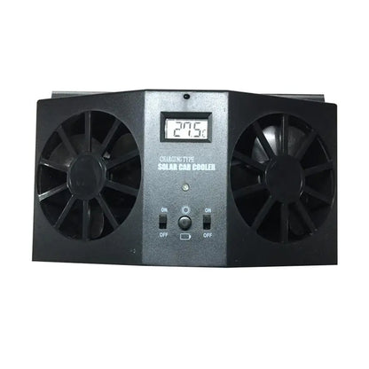 2W Solar-Powered Car Exhaust Fan for Cooling