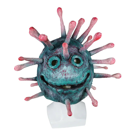 Halloween Virus Latex Mask - Coronavirus Design Headpiece