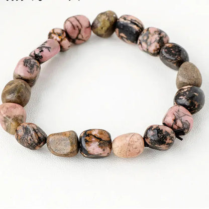 Natural Amethyst Rolling Stone Bracelet with Large Grains