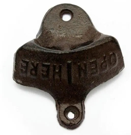 Vintage Wall-Mounted Cast Iron Bottle Opener