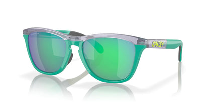 Oakley OO9284 Frogskins Range Round Sunglasses Transparent Lilac/Celeste/Prizm Jade 55 mm